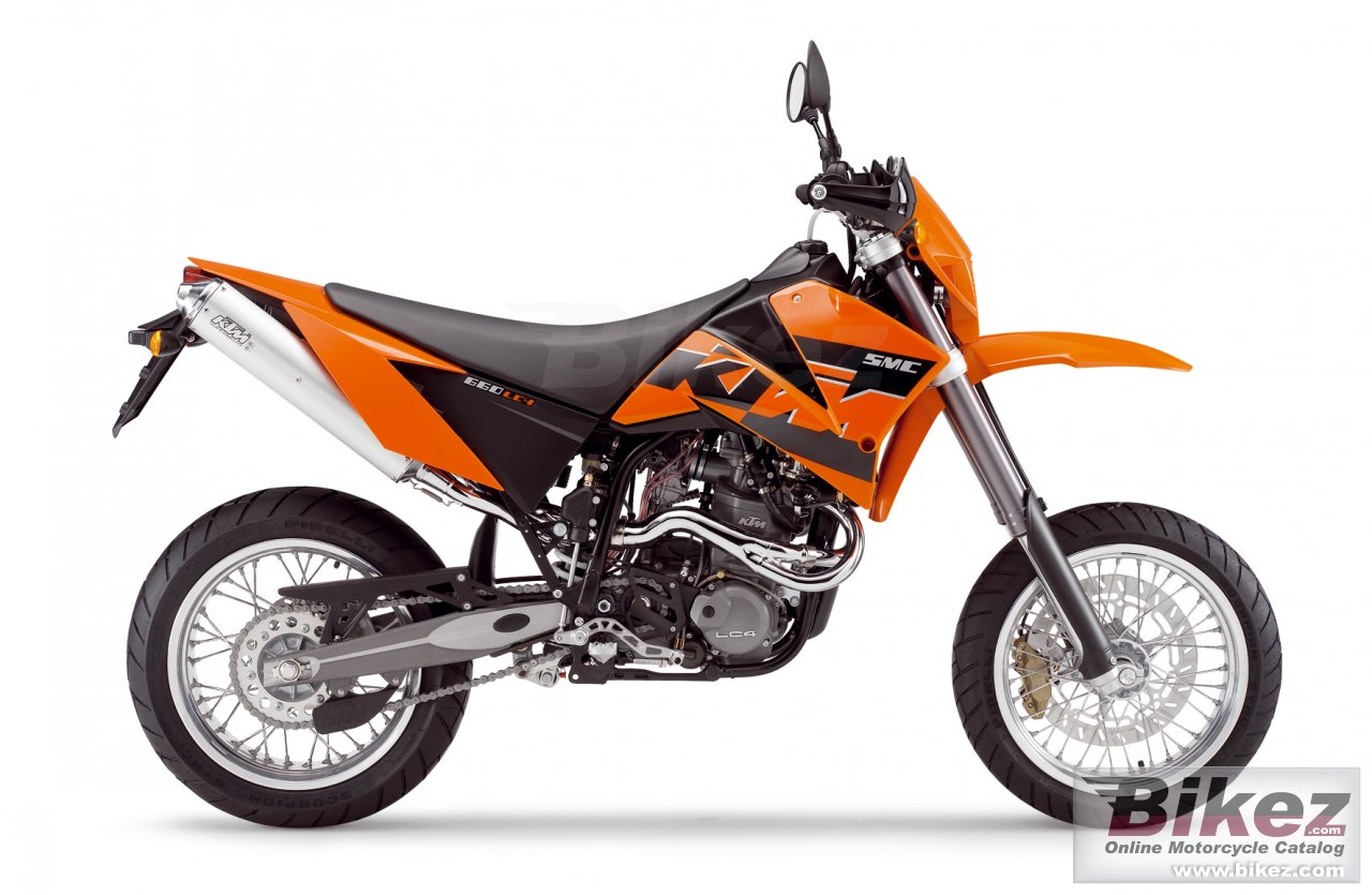 Big KTM 660 smc picture and wallpaper from Bikez.com